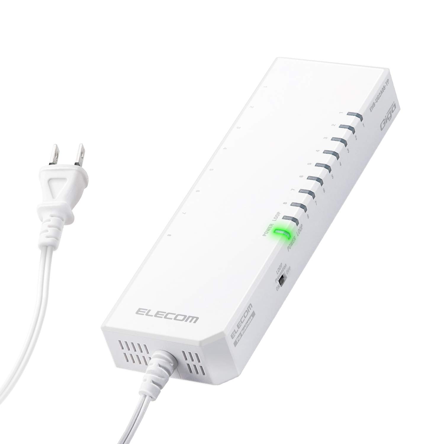 エレコム 法人向け座標軸2取り替えっこ/水道栓型HUB/Giga相応う/8界面