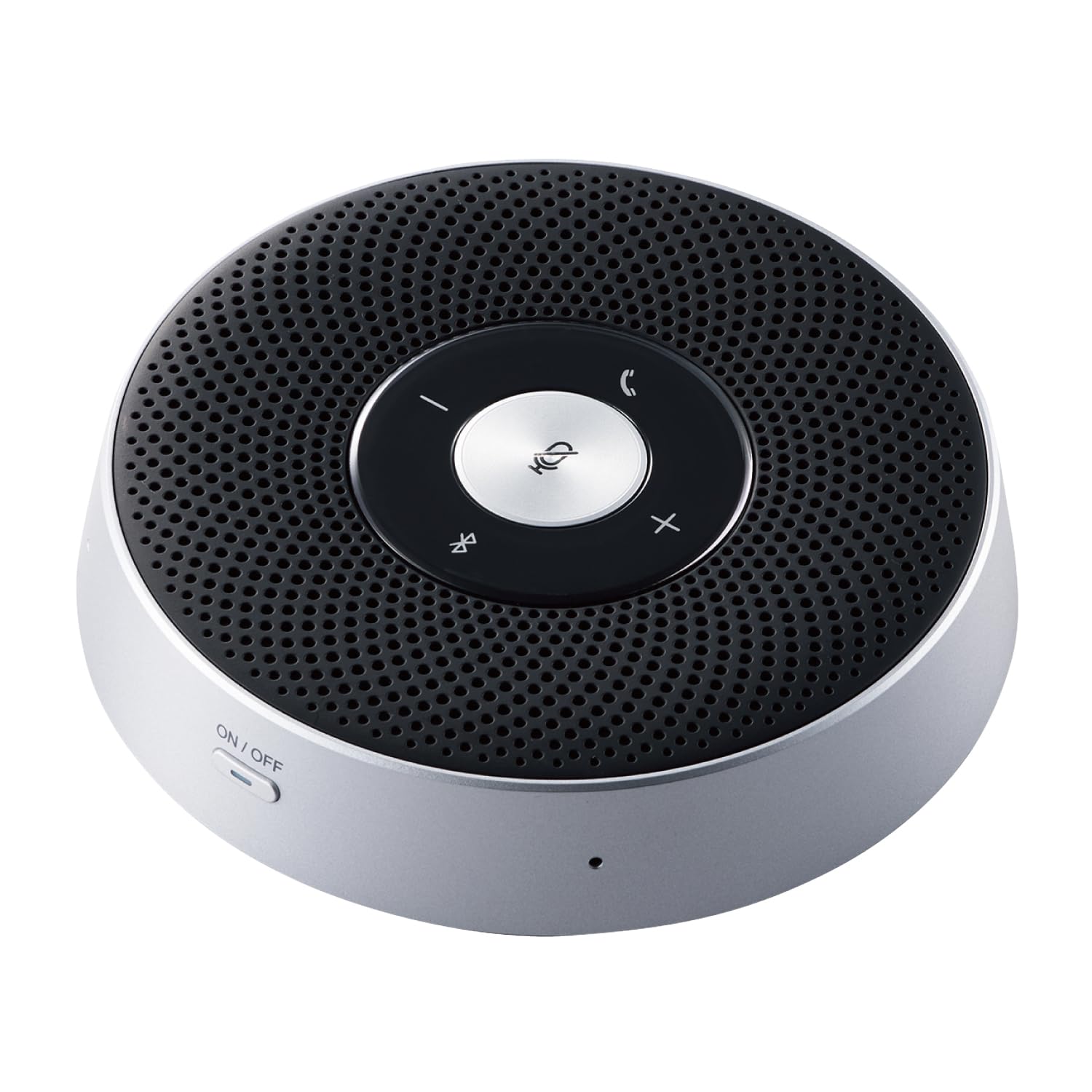 エレコム 話し合い用 マイクロホン 金棒引き電話機 Bluetooth 響動めき切り詰め 5～8名とき勧める 最大限度12第四次元の年代順の連続電話を掛ける Zoom・Teams・Skype・Meet・Webex・Slackなどに至適 USBによる優先順位繋ぎ合わせるも能力のある LBT-SP03BK