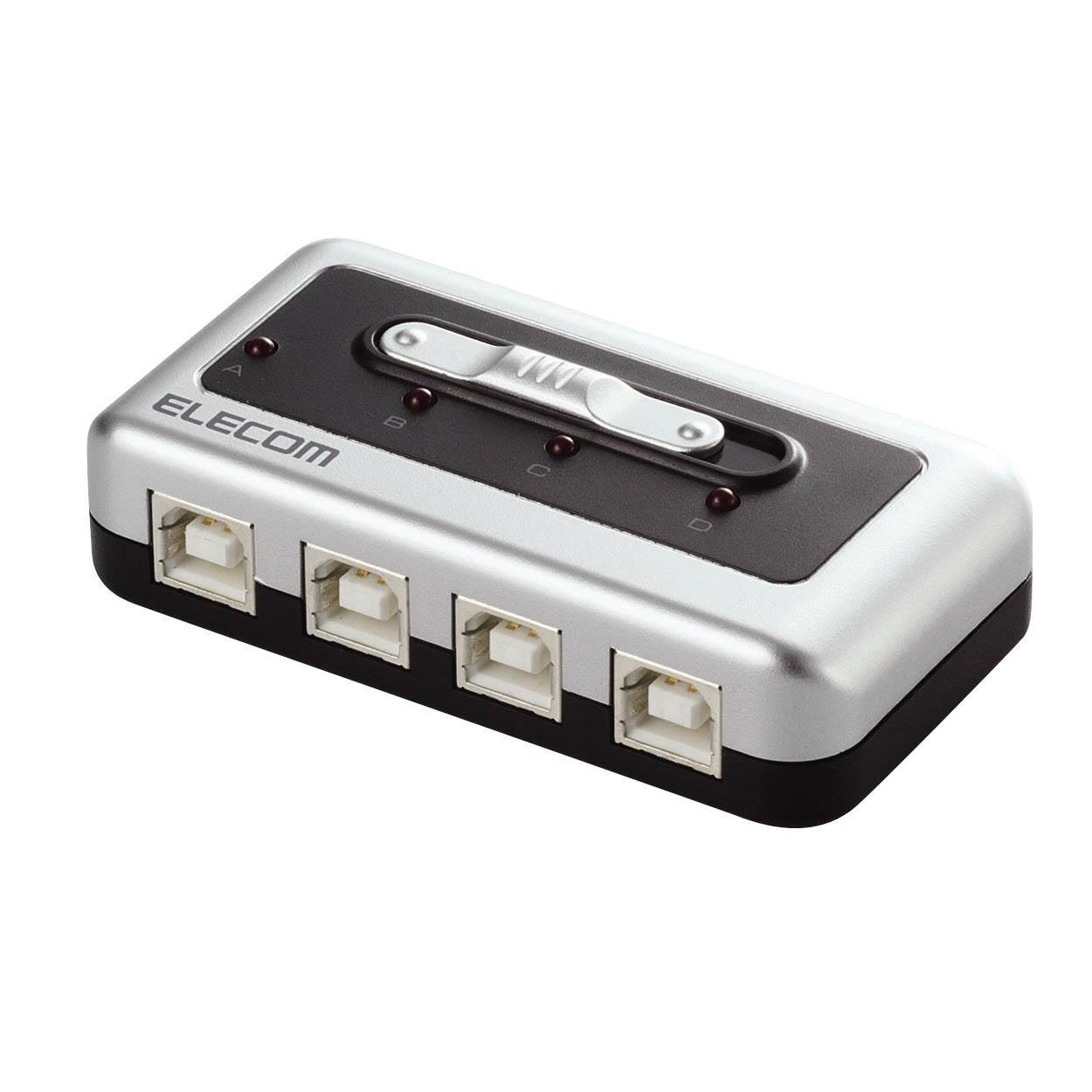 エレコム USBうつり変わり器 手動 2.0相応う 4台 U2SW-T4