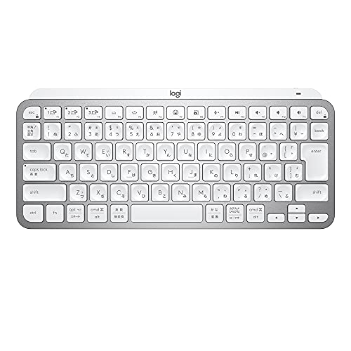ロジクール MX KEYS mini KX700PG ミニマリスト 無線電話 イルミネイテッド 鍵盤 ペイルグレー 申し受ける式 bluetooth Logi Bolt Unifying非相応う USB-C-A 日本語割りつける windows mac chrome ios Android 無線電話 KX700 国内置き目品