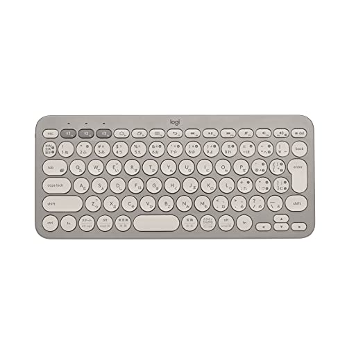 ロジクール 無線電話鍵盤 無線電話 薄型 小型 K380GY グレージュ Bluetooth 無線電話 鍵盤 Windows Mac iPad iOS Android Chrome Surface K380 国内置き目品