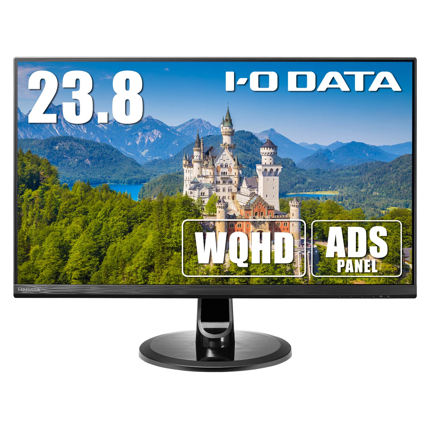 アイ・オー・データ IODATA 管する 23.8in WQHD ADSダイアログボックス (HDMI×3/DisplayPort/VESA相応う/金棒引き付/製造業者5年引き受ける/週末受け支える/日本製造業者) LCD-MQ241XDB-A/E
