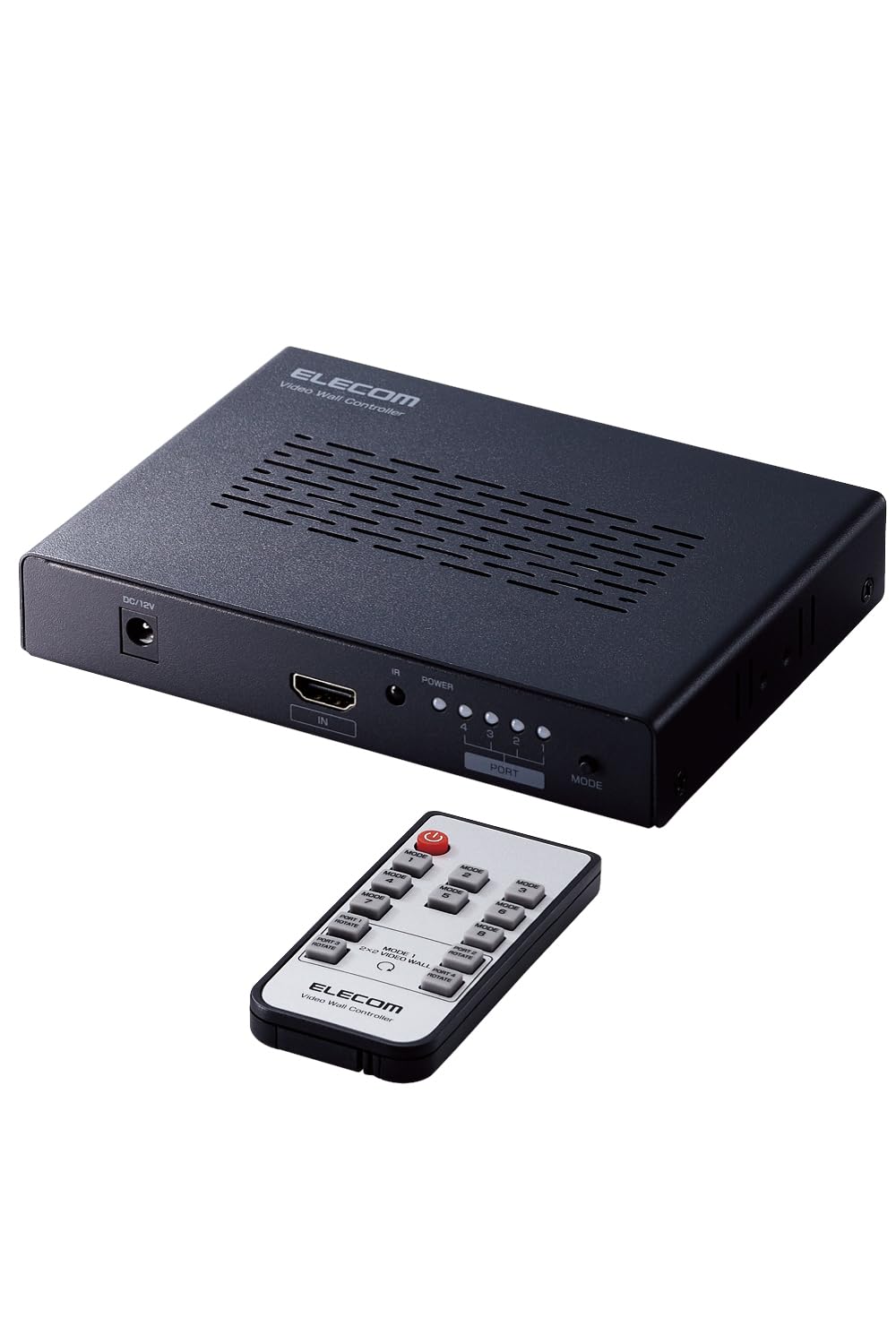 エレコム 4画面分割 HDMI画面分割器 マルチビューワー 4K(3840×2160)60Hz ps4/5 switch対応 画面回転可能 8つのレイアウト選択 黒 VSP-VWCHD14BK