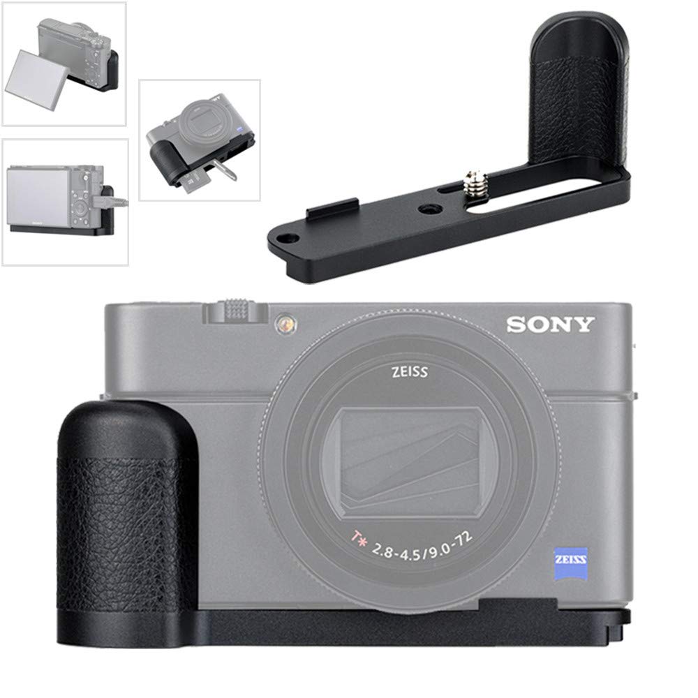 JJC 金属 ハンドグリップ Sony RX100 VII RX100M7 専用 電池交換便利 ホールド感を高める