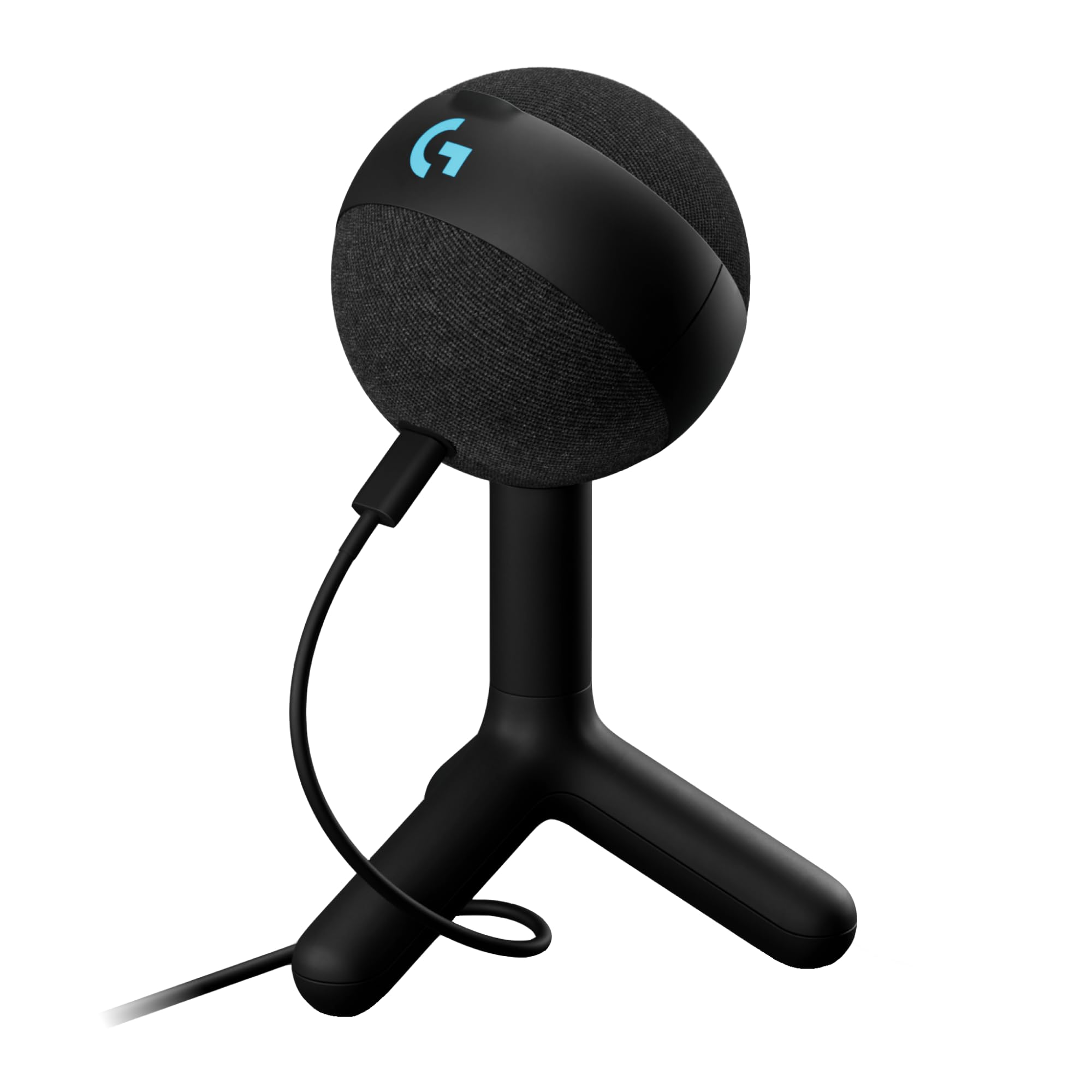 Logicool G ゲーミングマイク Yeti Orb コンデンサーマイク RGB LIGHTSYNC 対応 USB BLUE VO!CE ストリーミング 配信 G-YETI-ORB-BK 国内正規品 2年間メーカー保証 PC MAC マイク ブラック