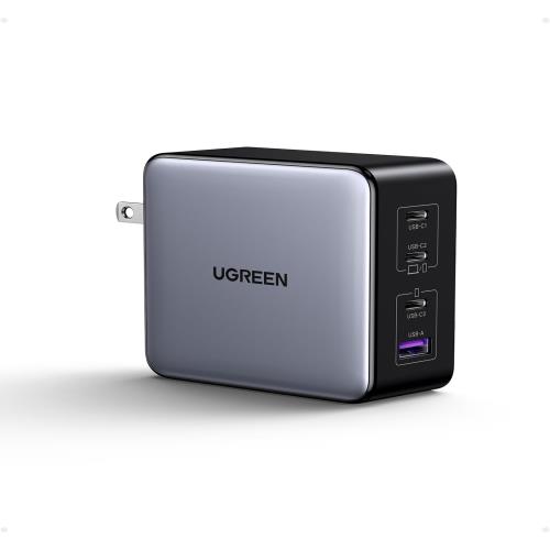 UGREEN NexodeX 充電器 合計160W高出力 単ポート140W PD3.1対応 USB-C*3とUSB-A*1 PD急速充電器 新生代GaNInfinity・・チップ 独自Airpyra技術 QC4+対応 ノートPC iPad iPhone15 Galaxy S24 Pixel8 Xperia5以降対応 Galaxy超急速充電45W対応 PSE技術基準適合 X762