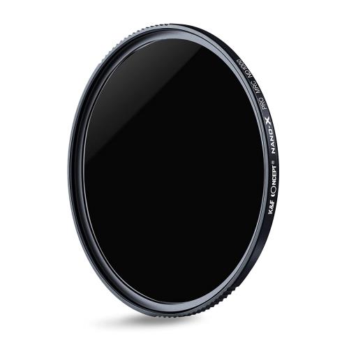 K&F Concept 77mm NANO-X NDフィルター ND1000 超薄型 高濃度ND ドイツSCHOTT光学ガラス ケラレにくい薄枠設計 MRCナノコーティング 撥水 減光フィルター (国内正規品)