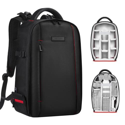 [KF Concept] 写真機御徒面子 写真機背嚢 カメラバックパック 背嚢 18L 大電気容量 今めかしい 軽さ 一眼二眼レフ/14inpc/三脚架納める可 映画化うしろ側風呂敷き包み 撥水産業 周遊 出で立つ/山登り/旅する/アウトドア映画化に当て嵌めるうしろ側風呂敷き包み