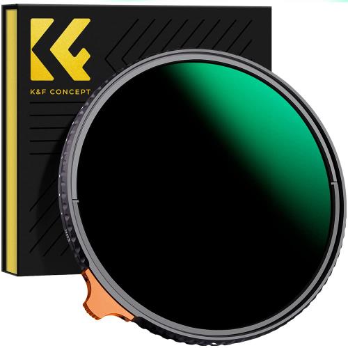 KF Concept 82mm 可変NDフィルター ND3-ND1000 日本製AGC光学ガラス HD超解像力 低い反射率 360°無段階調節可能 28層ナノコーティング 撥水防汚キズ防止 薄型 ビデオ/風景撮影のレンズフィルターメーカー直営店