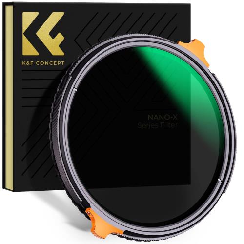 KF Concept 62mm 可変NDフィルター ND4-64CPLフィルター 2in1 一枚二役 多機能フィルター 両面28層ナノコーティング 防水撥油キズ防止 偏光フィルター メーカー直営店