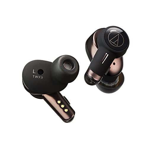 オーディオテクニカ ATH-TWX9 ワイヤレスイヤホン bluetooth 完全ワイヤレス マイク付 最大約18.5時間再生 ワイヤレス充電対応 マルチポイント 深紫外線除菌システム Alexa搭載 通話品質強化 低遅延モード IPX4防滴性能 aptX adaptive AAC 360 Reality Audio