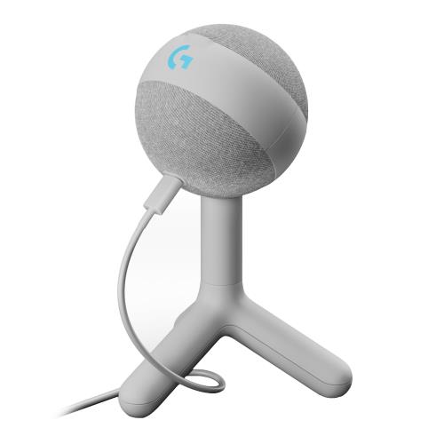 Logicool G ゲーミングマイク YETI ORB コンデンサーマイク G-YETI-ORB-WH ストリーミング配信 ノイズ軽減 RGB LIGHTSYNC USB BLUE VO!CE PC MAC ゲーミング マイク 白 ホワイト コンデンサー windows 国内正規品