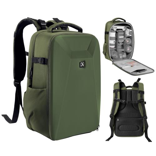 KF Concept 写真機御徒面子 写真機背嚢 背嚢 大電気容量 今めかしい EVA耐衝撃 22L 16inパソコン納める＆三脚架納める可 一眼レフカメラバッグ