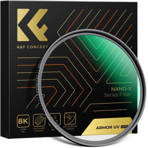 KF Concept 67mm Armor MCUVフィルター レンズ保護フィルター 防爆ガラス 高硬度 耐衝撃性 高透過率 超解像力 撥水防汚 キズ防止 紫外線吸収 28層ナノコーティング レンズプロテクター レンズ保護用（Nano-Xcel）