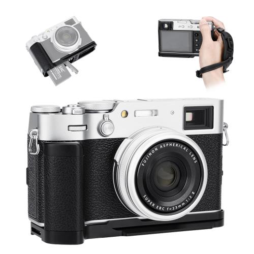 アップグレード版JJC 富士フイルム Fujifilm Fuji X100V X100F 金属ハンドグリップ Fujifilm X100V X100F カメラ適用 メモリーカード 電池交換が便利