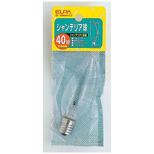 （まとめ買い） ELPA シャンデリアE17 G-66H(C) ×10