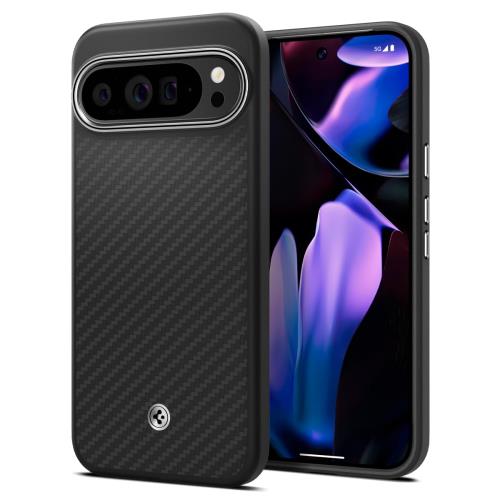 Spigen Pixel9 Pro XL 入れもの 割り増し金つや消し完成 無線電話申し受ける相応う 米軍MIL判定基準 耐衝撃 エンツォ・アラミド ACS07044 (つや消し・黒いこと)