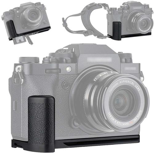 JJC 金属 ハンドグリップ バッテリーグリップ Fujifilm Fuji X-T4 XT4 カメラ 適用 小型＆軽量 電池交換が便利