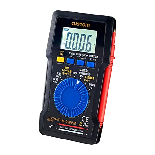 エルパ (ELPA) デジタルマルチテスター 電圧 電気 工具 LEDチェック M-09FBM