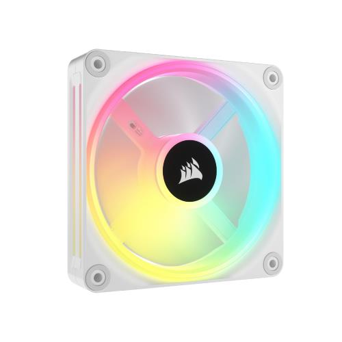 CORSAIR iCUE LINK QX120 RGB 拡張キット White 120mm PWM RGB PCケースファン (ファン1個、iCUE LINKコネクタ付属) CO-9051005-WW