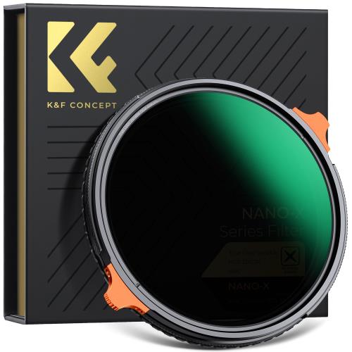 KF Concept 82粍 TRUE COLOR ND2-ND32CPL 変数ND水漉し 黄味がかった被り切り上げる能力のある 1枚2役 両面28層上塗り 雨合羽撥油上塗り 光学硝子 キズ押しとどめる 水漉し入れもの付き添い人 （Nano-Xcel）