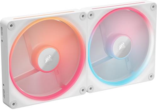 CORSAIR iCUE LINK LX140-R RGB WHITE Dual Reverse Fans Starter Kit CO-9051056-WW