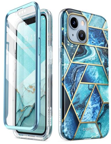 i-Blason iPhone14 Plus ケース 6.7インチ 2022 全面保護 耐衝撃 米軍MIL規格取得 画面保護フィルム バンパー＆ケースの三重構造 一体型 PC+TPU衝撃吸収 安心感 ワイヤレス充電対応 女性向け おしゃれ かわいい