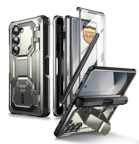 i-Blason Galaxy Z fold 6 5G 2024 ケース SC-55E 保護カバー 米軍MIL規格取得 スタンド付き 保護フィルム付き 耐衝撃 分離式 着脱簡単 Armorboxシリーズ