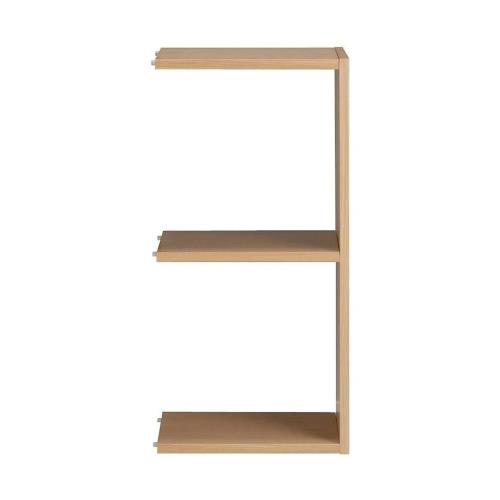 無印良品 スタッキングシェルフ・追加2段・オーク材 幅40×奥行28.5×高さ81.5cm 37263185