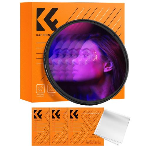KF Concept 77mm 片側五角プリズムフィルター プリズム 特殊効果フィルター 被写体数変更可能（Nano-Basic）
