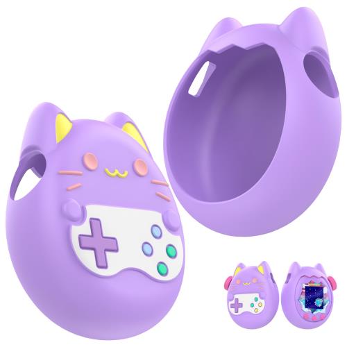 対応 Tamagotchi Paradise(たまごっちパラダイス) ケース カバー Sediven 薄型 指紋防止 衝撃吸収 耐衝撃 落下防止 軽量 全面保護カバー -パープル画像