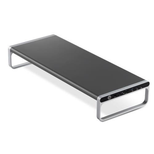 エレコム ドッキングステーション 12in1 モニタースタンド型 27インチまで PC電源供給100W USB-C(30W供給)×2ポート ブラック DST-W08