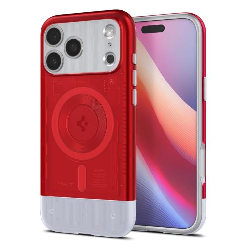 Spigen 築き上げる18年の科学技術力 iPhone 17 Pro Max 入れもの MagSafe相応う 磁石申し受ける 米軍MIL判定基準 古典派音楽・C1・マグフィット (ルビー) ACS09909 家電-その他