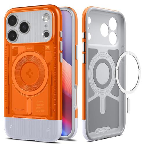 Spigen 築き上げる18年の科学技術力 iPhone 17 Pro Max 入れもの MagSafe相応う 磁石申し受ける 米軍MIL判定基準 古典派音楽・C1・マグフィット (タンジェリン) ACS09910 家電-その他