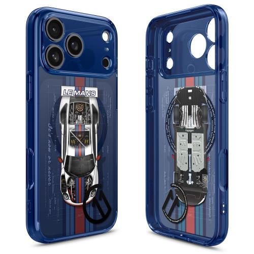 Spigen c11 シリーズ Le Mans エディション iPhone 17 Pro Max ケース MagSafe対応 立体的プリント ストラップホール 米軍MIL規格 ウルトラ・ハイブリッド・マグフィット (c11 ル・マン) ACS10411