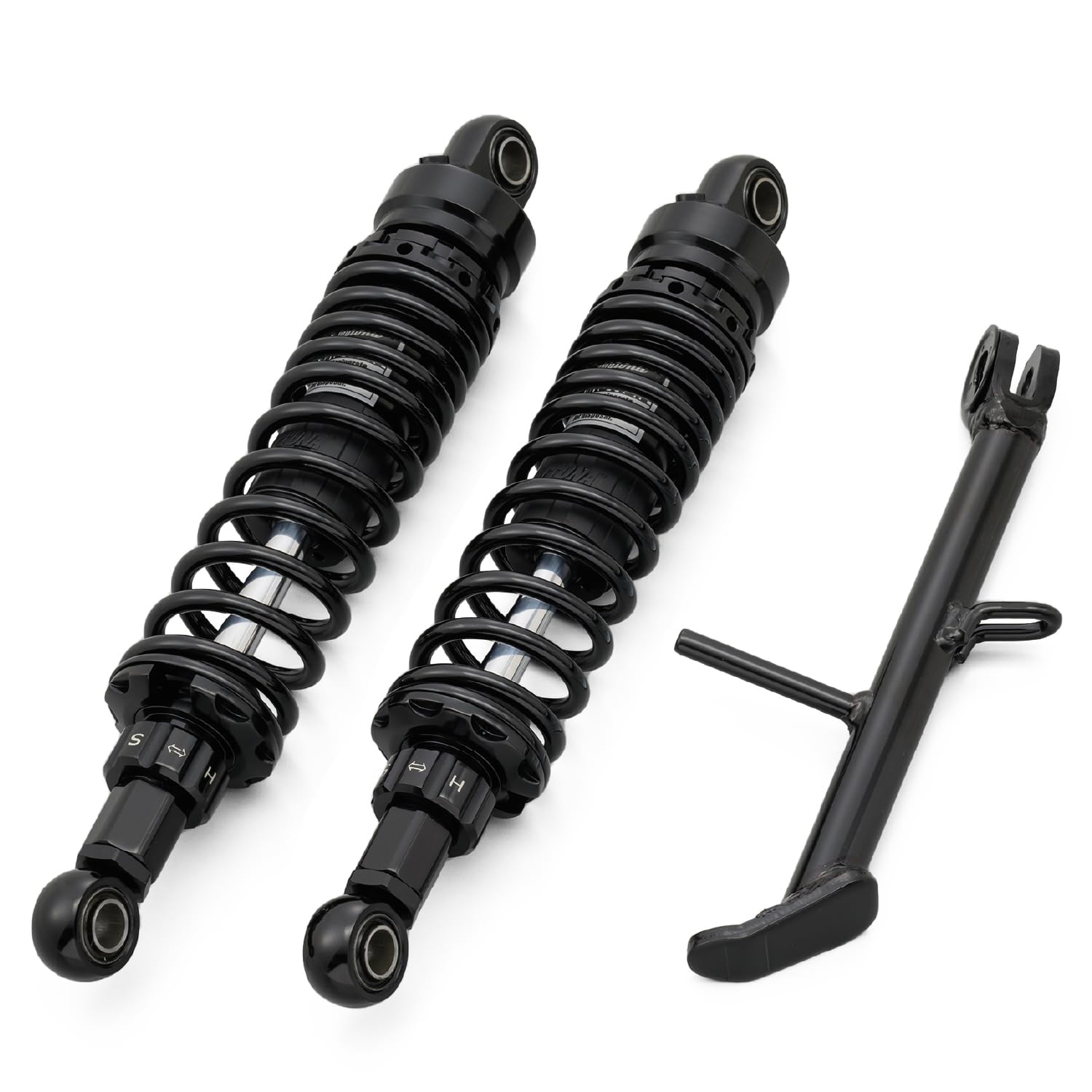 デイトナ(Daytona) バイク用 リアサスペンション GB350/S(21-22)専用 ローダウン 純正比-15~-30mm 減衰調整20段階 乗り心地改善 ショートサイドスタンド付属 ローダウンキット ブラックボディ 32520