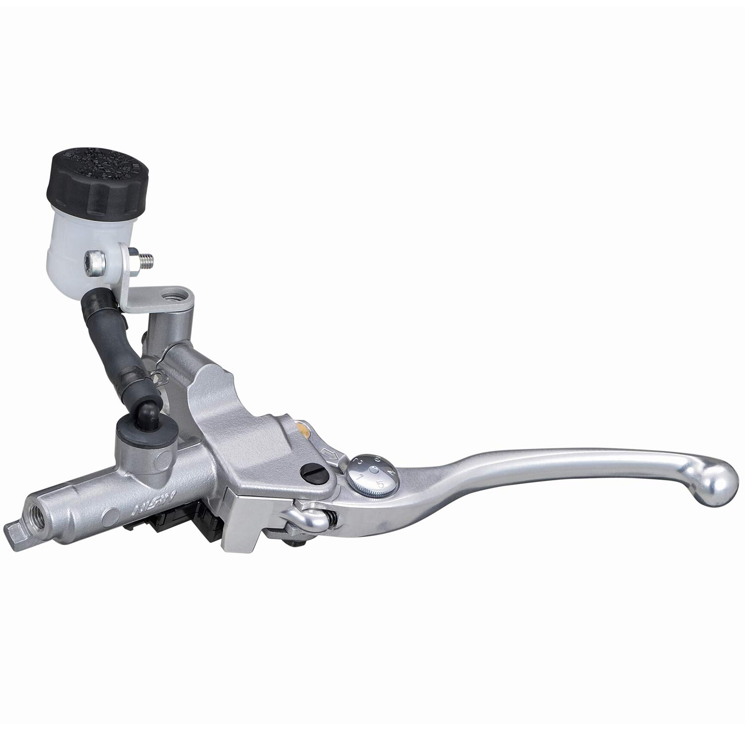 デイトナ(Daytona) NISSIN(ニッシン) バイク用 クラッチマスターシリンダー 横型 14mm シルバーボディ/バフクリアーレバー 61748