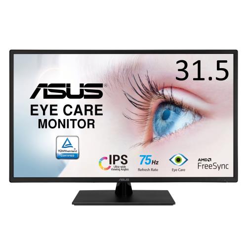 ASUS 管する Eye Care VA329HE-J 31.5in / 盛りだくさん固定ディスク (1920 x 1080) / IPS / HDMIx2 / 75サイクル / 青みともし火助け出す/フリッカフリー/VESA相応う / 4年引き受ける / 国内置き目品