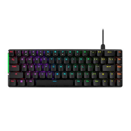 ASUS ゲーミングキーボード ROG Falchion Ace (65%レイアウト/ROG NX機械的取り替えっこ/デュアルUSB-C/触れ合うダイアログボックス/US割りつける/押しかぶせる入れもの嘱する/ROGスイッチスタビライザー/消音質問用紙/FPS) 国内置き目品
