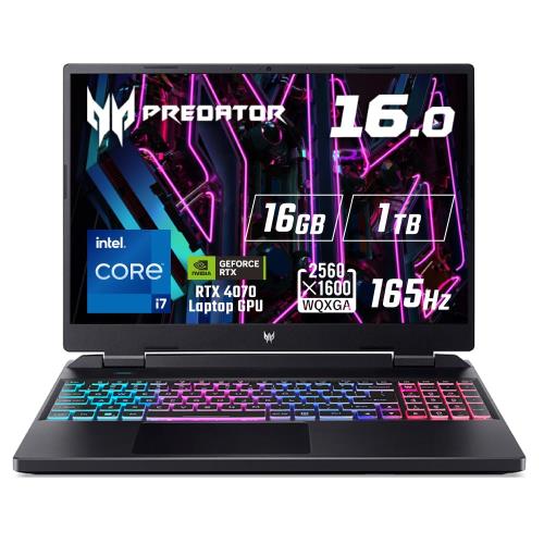 日本エイサー Acer Predator Helios Neo 16 PHN16-71-N76Z47 Windows 11 Intel Core i7 RTX 4070 Laptop GPU 16GB記憶装置 1肺結核 SSD 16.0in 16:10 WQXGA IPS 165サイクル 3ms 非光輝ダイアログボックス Wi-Fi 6相応う 日本語鍵盤