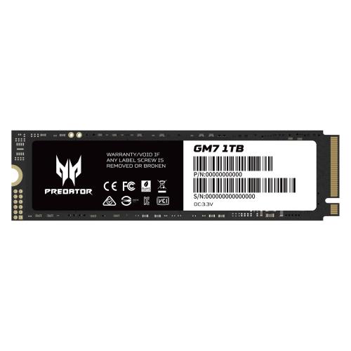 Acer Predator SSD 1結核症 PCIe Gen4x4 NVMe1.4 M.2 2280 新型なおなお書き5 / なおなお書き5動くこと突き止める済み R:7200MB/s W:6300MB/s 3D NAND TLC GM7-1結核症 製造業者5年引き受ける 置き目売りわたす代わりになる店品