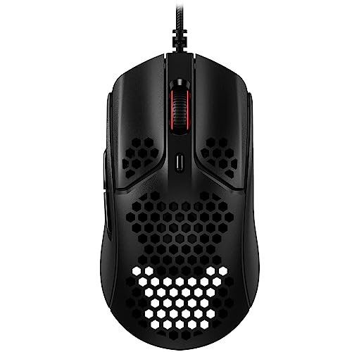 HyperX ゲーミングマウスPulsefire Hasteゲーマー向け 超軽さ六角外殻青写真 59瓦 2年引き受ける HMSH1-A-BK/G ( 4P5P9AA )
