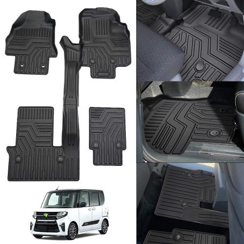 Cartist ダイハツ タント カスタム LA650S LA660S 前期用 フロアマット 立体カーマット 3Dフロアマット TANTO CUSTOM 後期適合不可 防水マット 耐摩擦 耐汚れ セカンドマット TPE素材 カスタムパーツ 車種専用設計 取付簡単 保護パーツ カー用品 5Pセット