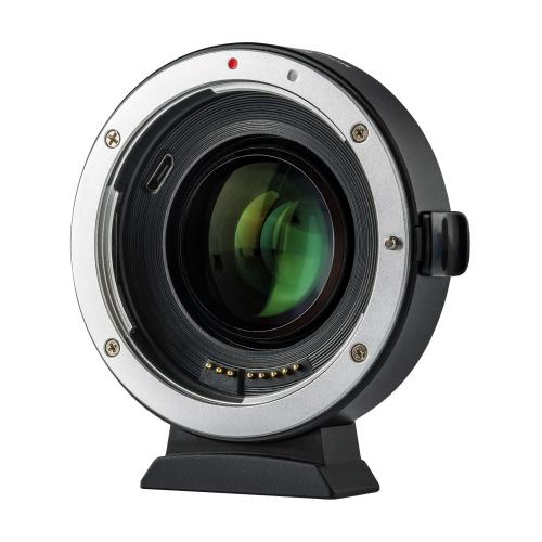 VILOTROX マウントアダプター EF-EOS M2 0.71X スピードブースター AF 絞り調整可 手振れ補正対応 キヤノンEFフルサイズレンズ→キヤノンEOS Mマウントカメラに装着 EOS M/EOS Kiss M/EOS M2/EOS M3/EOS M5/EOS M6/EOS M10/EOS M50/EOS M100などに適用
