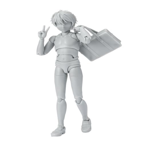 S.H.フィギュアーツ ボディくん -スクールライフ- Edition DX SET (Gray Color Ver.) 約135mm PVCABS製 可動フィギュア