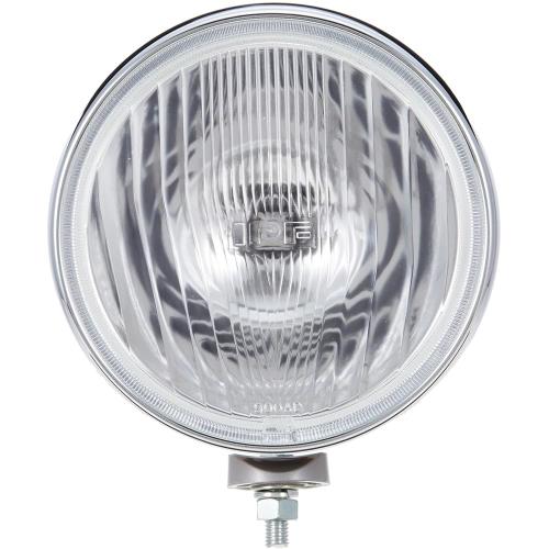 IPF フォグランプ ハロゲン H3 丸形 直径200mm 12V用 1個入 クリアレンズ ドライビング配光 メッキボディ オフロード ランプ単品 9M12