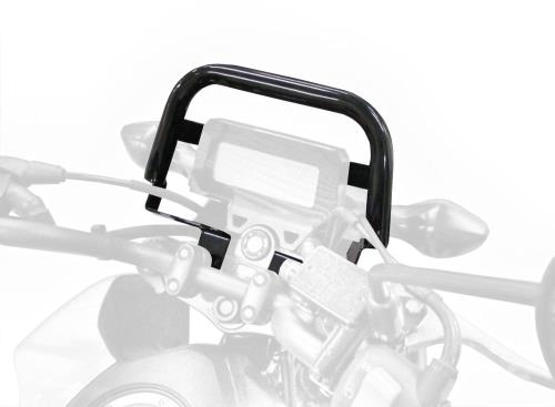 キジマ(Kijima) バイクパーツ ハンドルマウントステー メーターガード マウントステー φ22.2 スチール製ブラック仕上げ GROM HONDA 204-0704