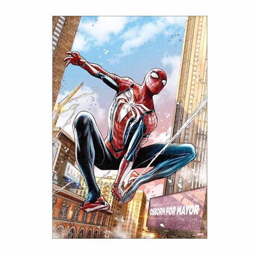 テンヨー(Tenyo) 日本製 1000ピース ジグソーパズル マーベル スパイダーマン Spider-man (51x73.5cm) R-1000-638 のり付き ヘラ付き サービスカード付き画像