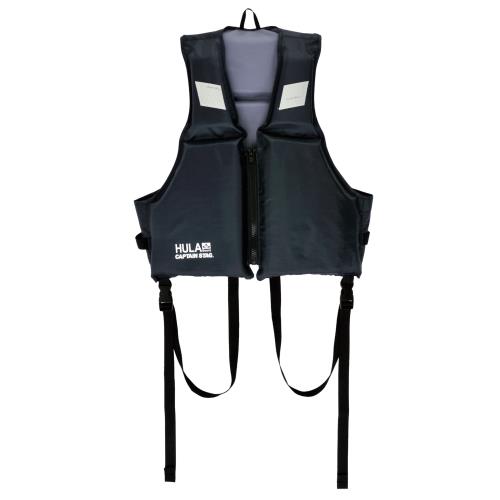 キャプテンスタッグ(CAPTAIN STAG) シュノーケリング シュノーケル スノーケリングベスト フローティングベスト 反射テープ付 大人用 ブラックブルー HULA US-3016