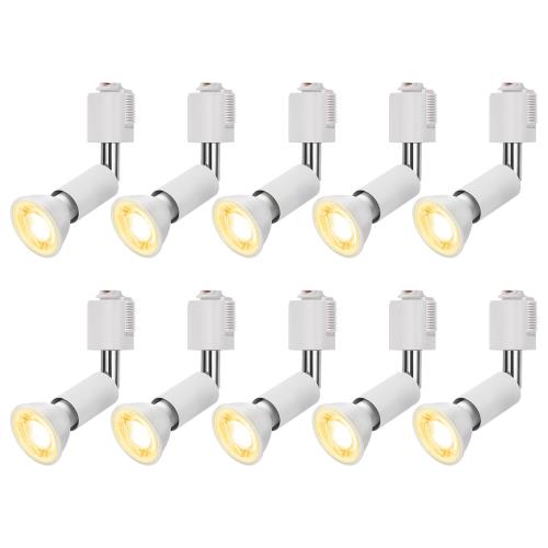 DiCUNO 導管軌跡用注目の的 E11口金 LED白熱電球付き添い人 60W形好いかげんに 白熱電球色 LED注目の的 6W ライティングバー用注目の的 導管軌跡用物の具 高明快さ 2700K 広角 非調光 白いこと 10個入